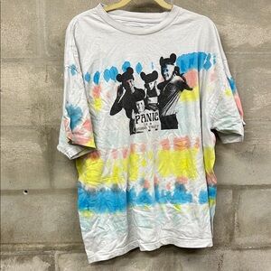 Panic Graphic Short Sleeve Tie-Dye Tee